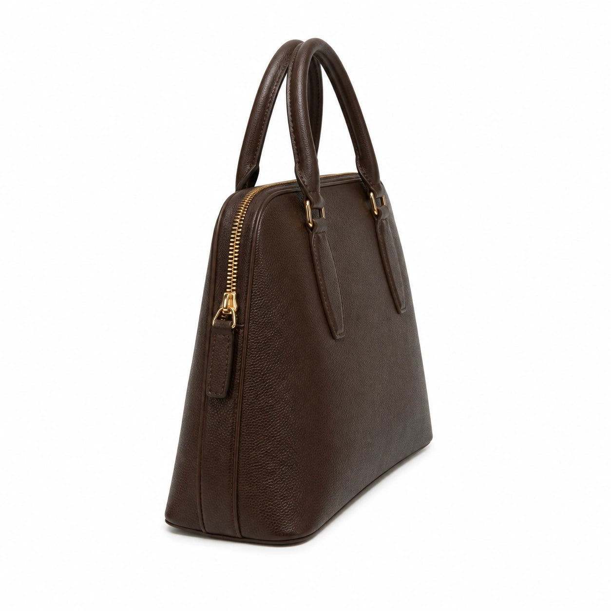 Jerrybag Brown Structured Handbag