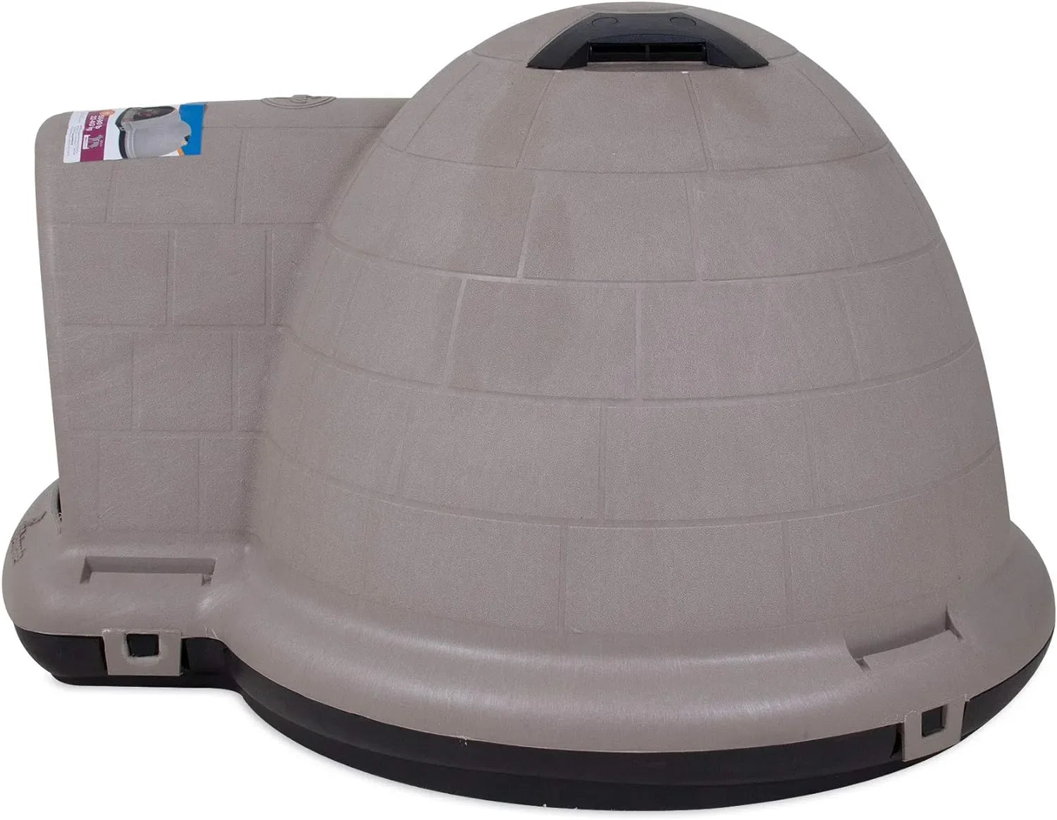 Petmate Indigo Dog House (Igloo Dog House, Made in USA with 90% Recycled Materials, All-Weather Protection Pet Shelter) for XL Dogs -90 to 125 pounds, Made in USA